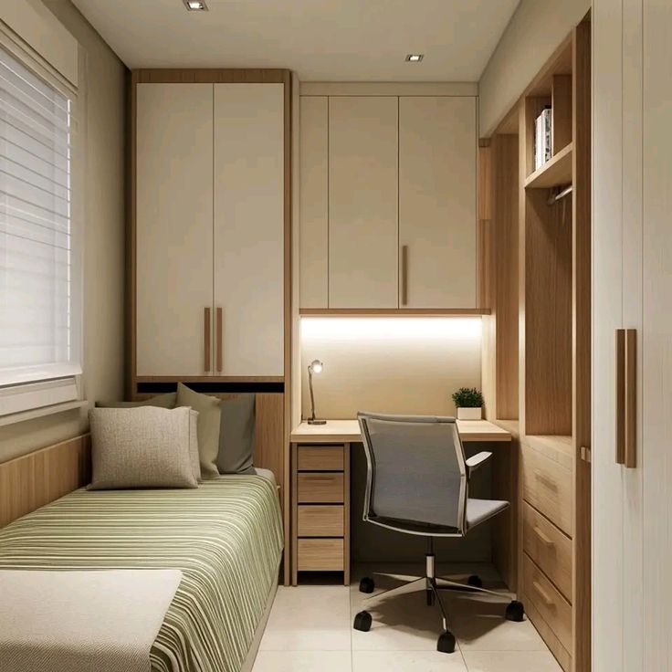 Cách bố trí phòng ngủ nhỏ 5m2 đầy đủ công năng Phòng ngủ nhỏ 5m2