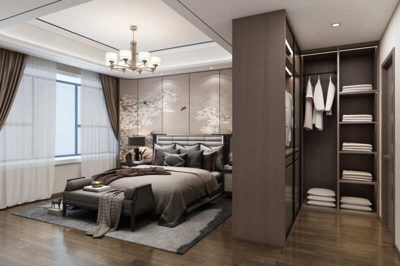 Có nên thiết kế phòng ngủ liền với phòng thay đồ không? Phòng ngủ