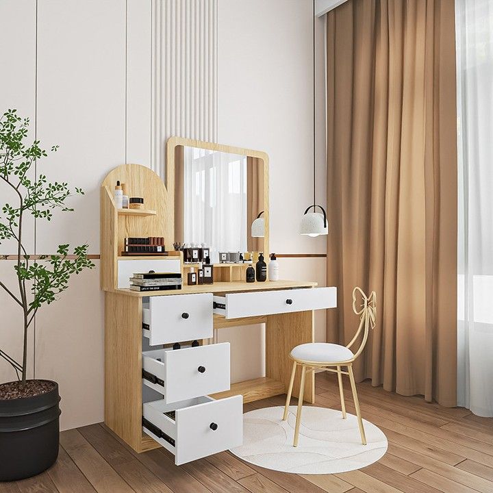 Bàn trang điểm 2 trong 1 công năng, tiện ích. Cách bố trí Bàn trang điểm 2 trong 1