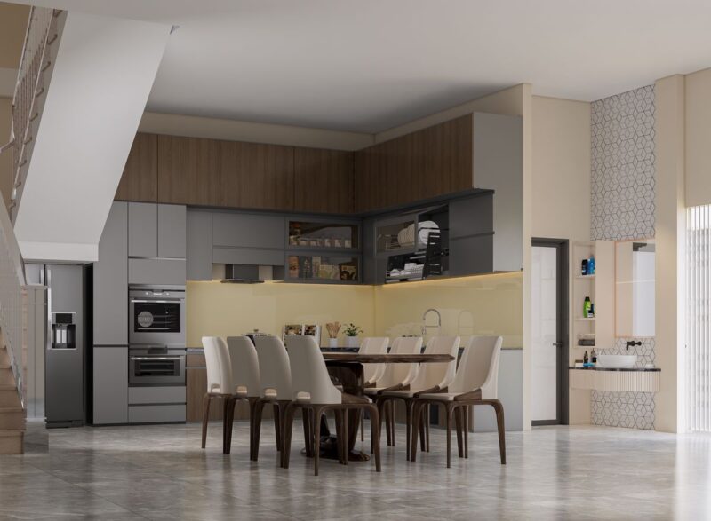 Tổng hợp các mẫu tủ bếp gỗ đẹp đầy đủ công năng Tủ bếp đẹp