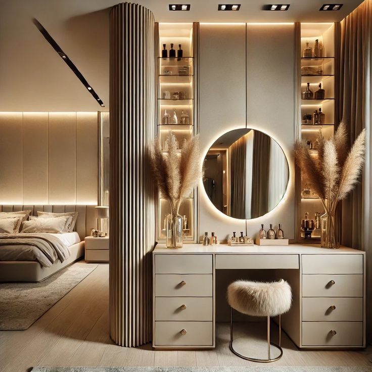 Các mẫu bàn trang điểm trong phòng ngủ hot nhất hiện nay Bàn trang điểm trong phòng ngủ