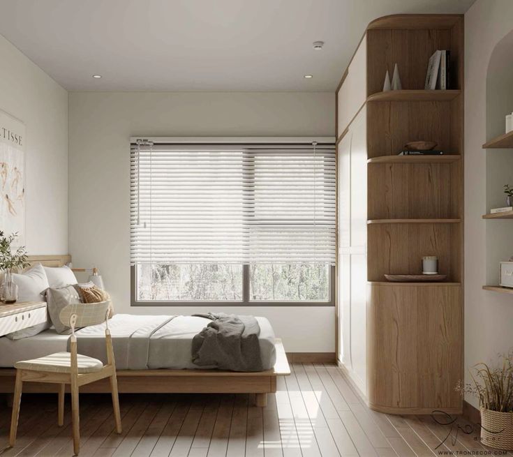 Cách bố trí phòng ngủ 6m2 hợp lý, công năng Phòng ngủ 6m2