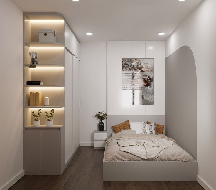 Cách bố trí phòng ngủ nhỏ luôn gọn gàng, thông minh đầy đủ công năng Phòng ngủ nhỏ