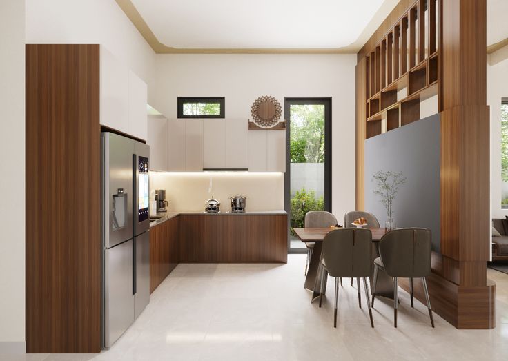 Tổng hợp các mẫu tủ bếp gỗ đẹp đầy đủ công năng Tủ bếp phong cách tối giản