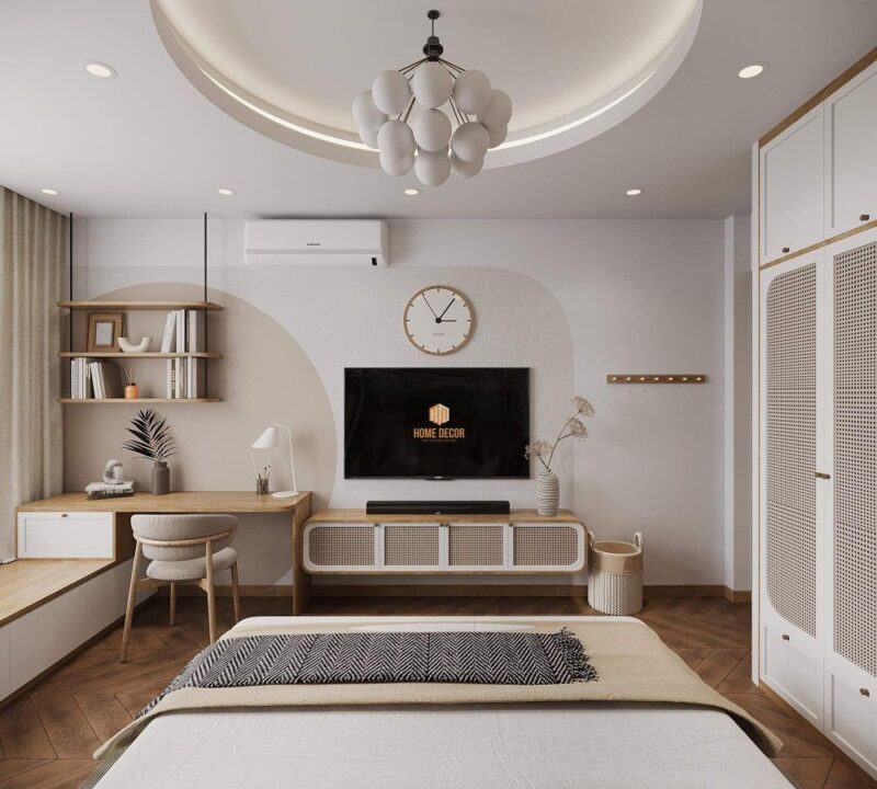 Có nên đặt tivi trong phòng ngủ không? Những lưu ý khi đặt tivi trong phòng ngủ Kệ tivi