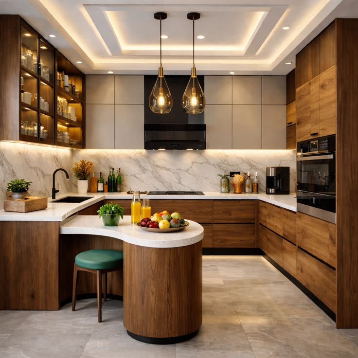 Cách bố trí tủ bếp chữ U tiết kiệm diện tích và đầy đủ công năng Tủ bếp chữ U