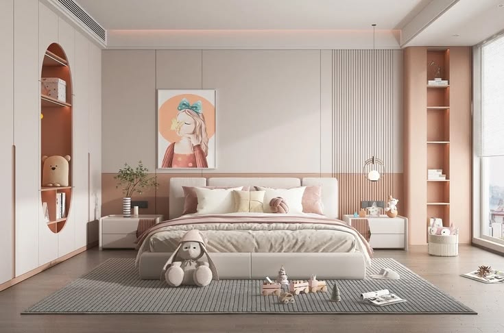 15 mẫu phòng ngủ màu hồng hot nhất hiện nay Phòng ngủ màu hồng