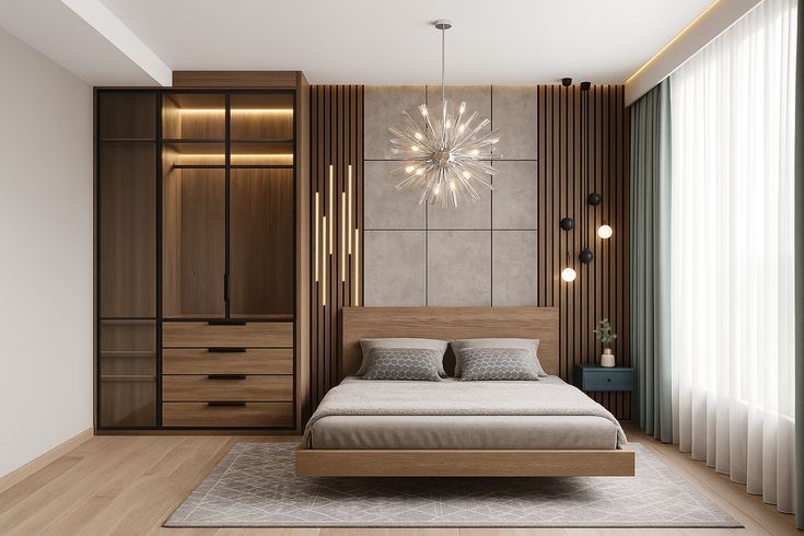 Nên chọn nội thất gỗ công nghiệp hay gỗ tự nhiên cho phòng ngủ