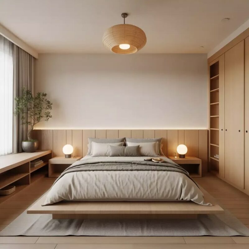 Cách bố trí phòng ngủ 6m2 hợp lý, công năng Phòng ngủ 6m2