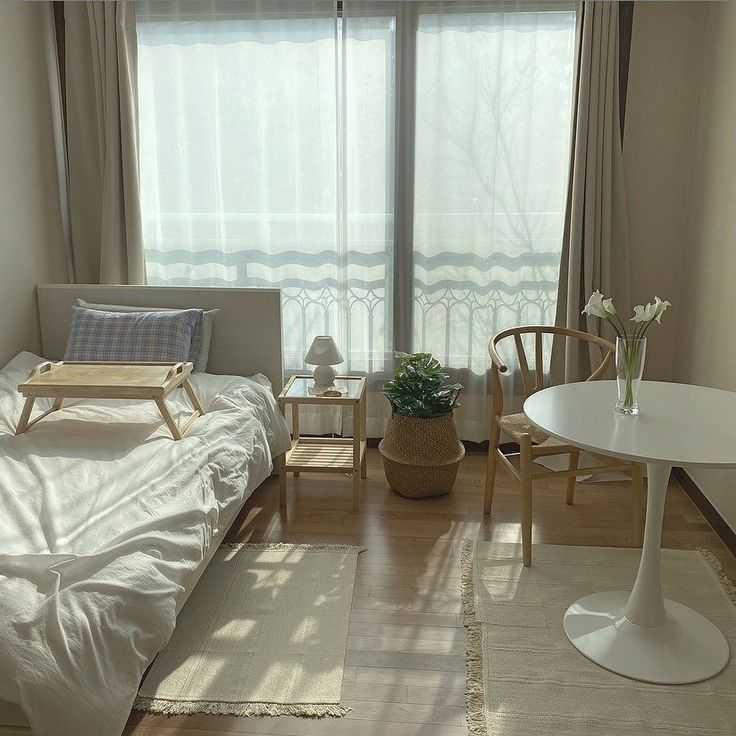 Gợi ý các mẫu bàn ghế cho phòng ngủ nhỏ. Cách bố trí Bàn ghế cho phong ngủ nhỏ