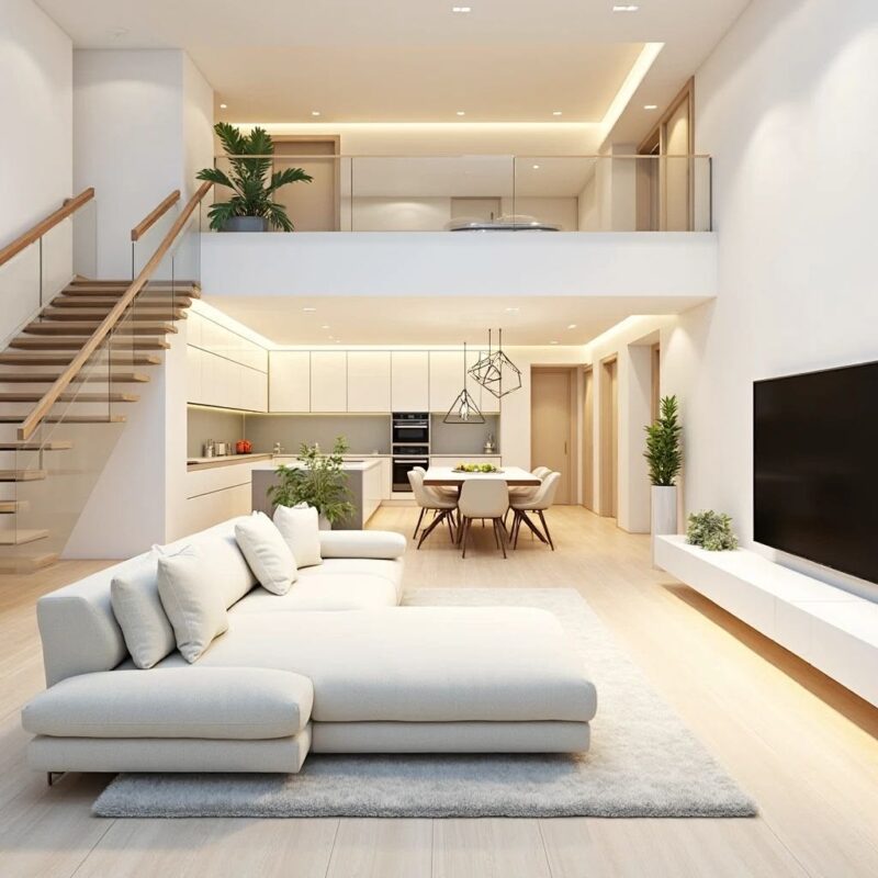 Các mẫu nhà gác lửng 3 phòng ngủ đẹp, hiện đại dẫn đầu xu hướng Nhà gác lửng 3 phòng ngủ