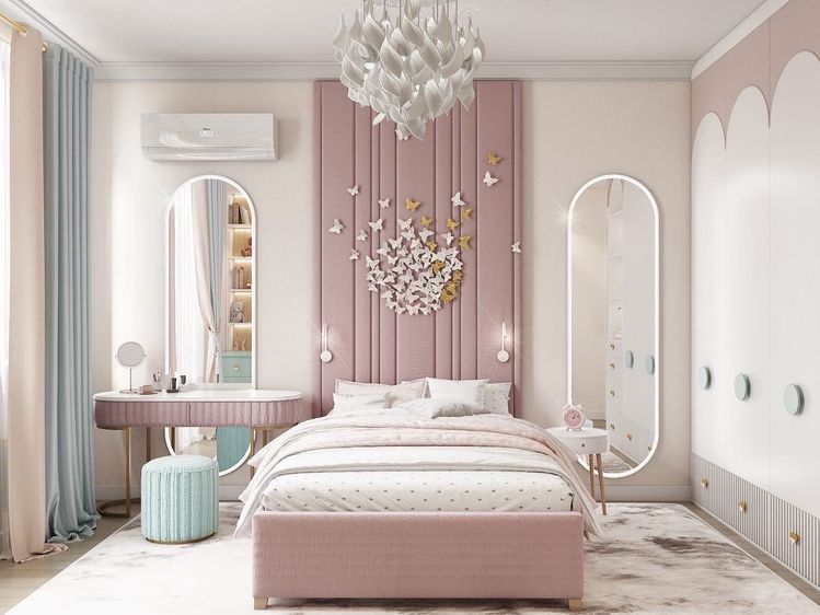 Cách thiết kế phòng ngủ cho bé gái hợp lý, đầy đủ công năng Thiết kế phòng ngủ cho bé gái