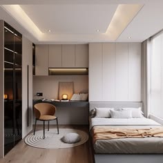 Cách bố trí phòng ngủ 6m2 hợp lý, công năng Phòng ngủ 6m2