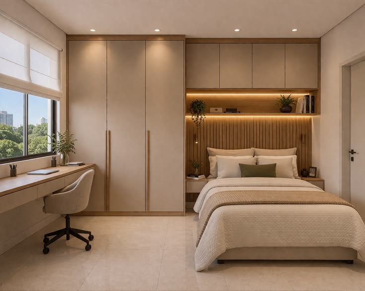 Cách trang trí phòng ngủ nhỏ 6m2 hợp lý, đầy đủ công năng Phòng ngủ nhỏ 6m2