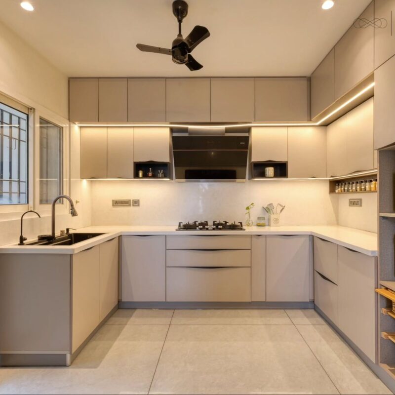 Tổng hợp các mẫu tủ bếp màu trắng đẹp tai Nội thất Hoàng Sơn Tủ bếp màu trắng