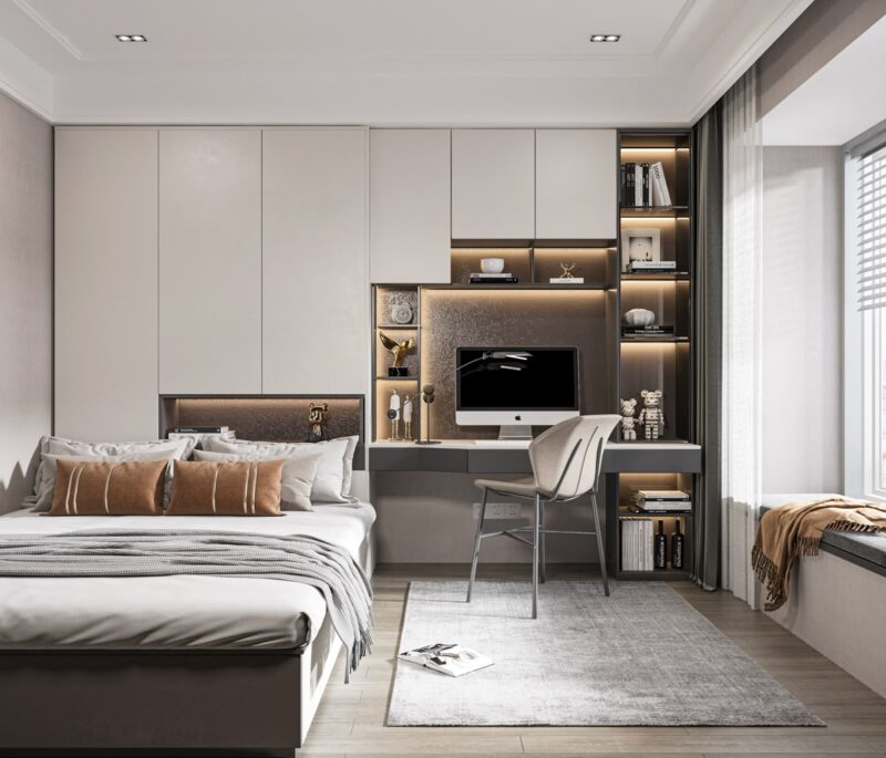 Cách trang trí phòng ngủ nhỏ 6m2 hợp lý, đầy đủ công năng Phòng ngủ nhỏ 6m2