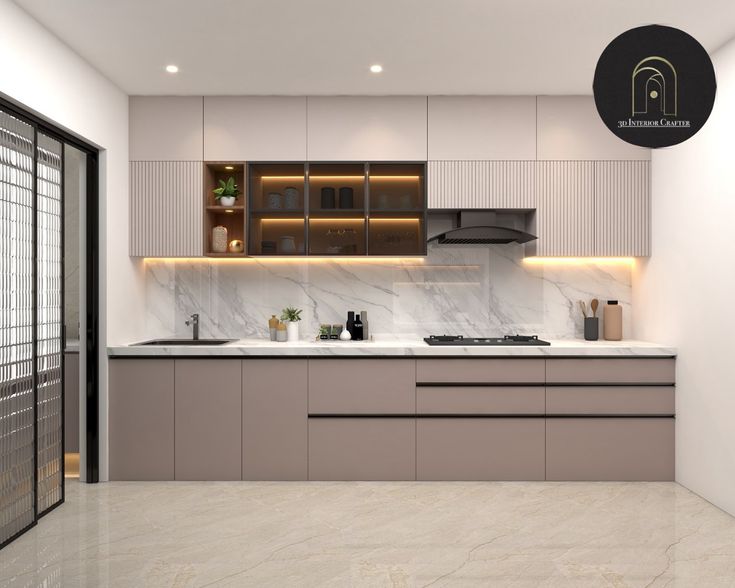 Tổng hợp các mẫu tủ bếp hình chữ I tại Nội thất Hoàng Sơn Tủ bếp hình chữ I