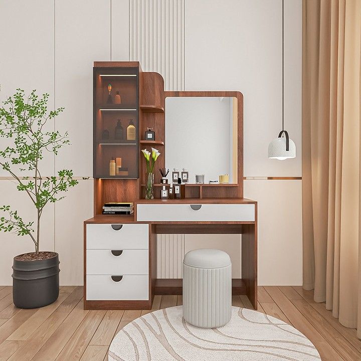 Tổng hợp các kiểu bàn trang điểm gỗ đẹp dẫn đầu xu hướng năm 2026 Bàn trang điểm gỗ