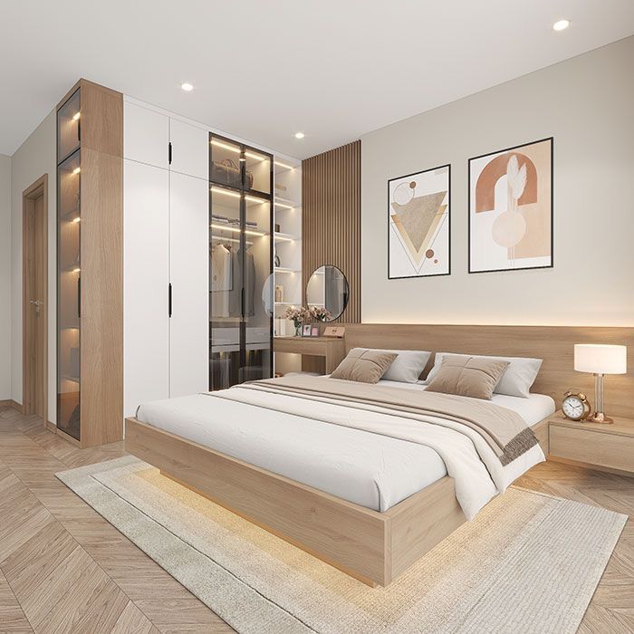 Sử dụng ga giường phong cách tối giản