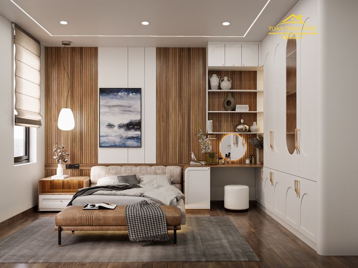 Nội thất phòng ngủ nhỏ 12m2 