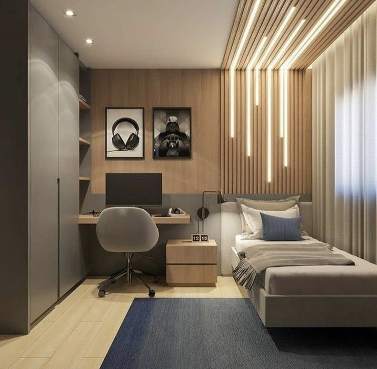 Cách trang trí phòng ngủ đẹp cho nam tại Nội thất Hoàng Sơn Trang trí phòng ngủ đẹp cho nam