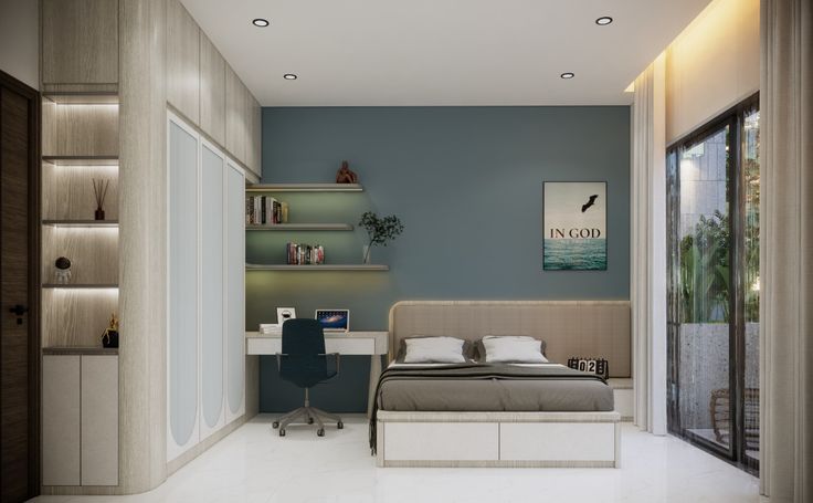 Cách trang trí phòng ngủ đẹp cho nam tại Nội thất Hoàng Sơn Trang trí phòng ngủ đẹp cho nam