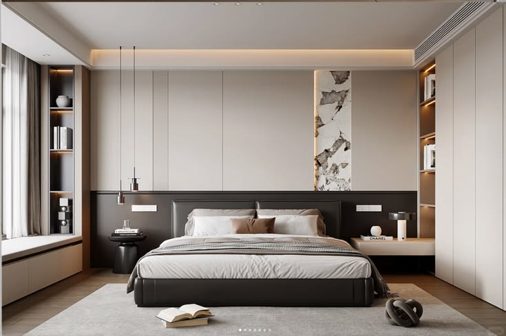 Cách trang trí phòng ngủ đẹp cho nam tại Nội thất Hoàng Sơn Trang trí phòng ngủ cho nam