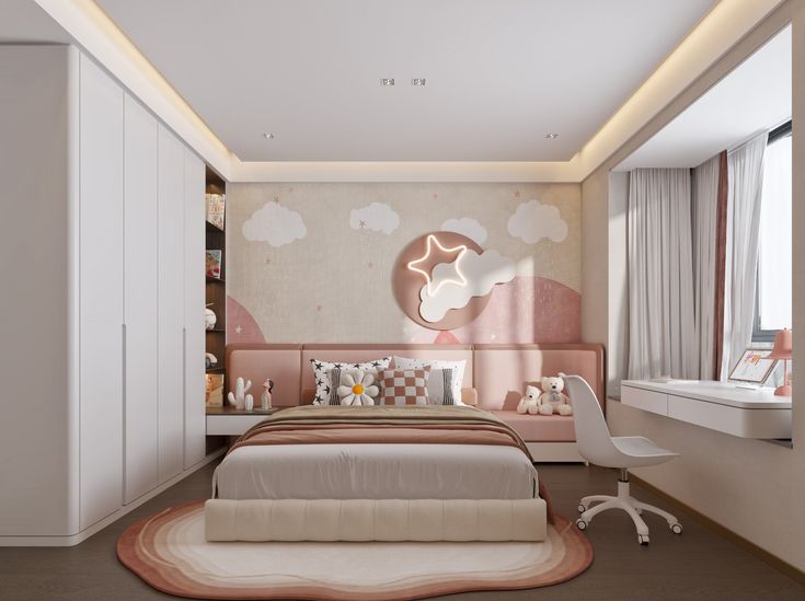 Trang trí phòng ngủ đơn giản cho con gái