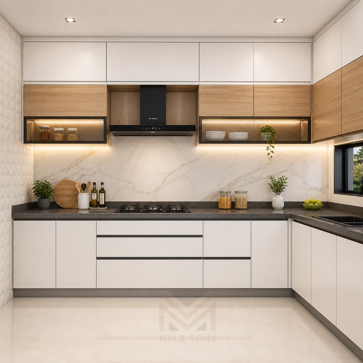 Tổng hợp các mẫu tủ bếp màu trắng đẹp tai Nội thất Hoàng Sơn Tủ bếp màu trắng