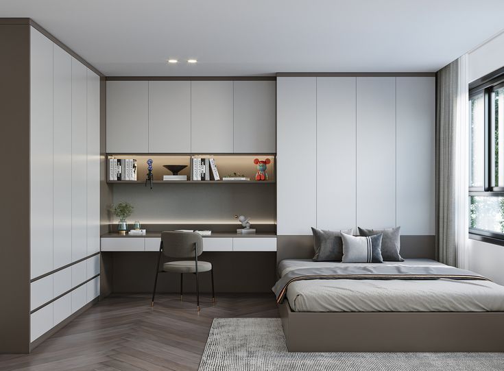 Cách trang trí phòng ngủ nhỏ 6m2 hợp lý, đầy đủ công năng Phòng ngủ 6m2