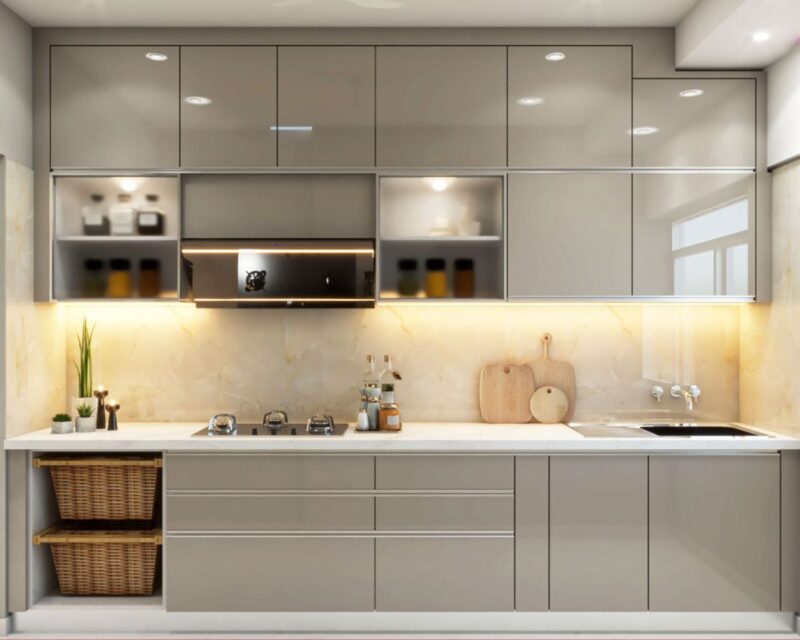 Tổng hợp các mẫu tủ bếp hình chữ I tại Nội thất Hoàng Sơn Tủ bếp hình chữ I