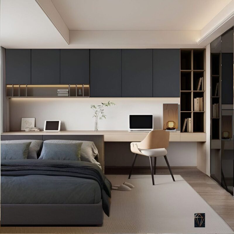 Cách trang trí phòng ngủ nhỏ cho nam hiện đại, công năng Phòng ngủ nhỏ cho nam