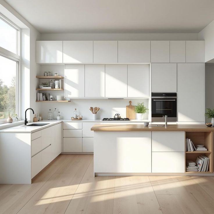Tổng hợp các mẫu tủ bếp màu trắng đẹp tai Nội thất Hoàng Sơn Tủ bếp màu trắng