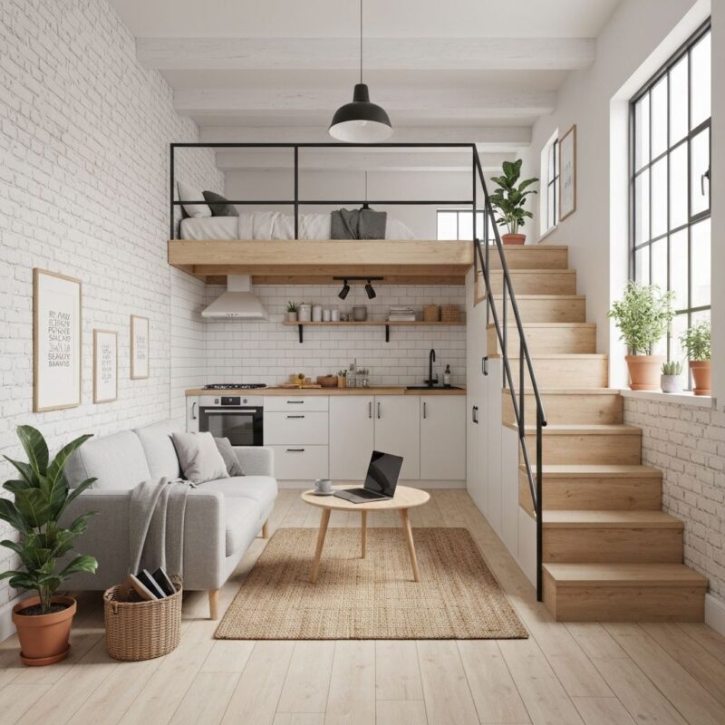 Phòng ngủ gác xếp 
