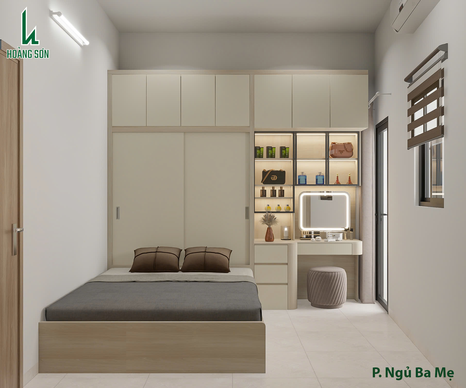 Bàn giao dự án thiết kế phòng ngủ cho nhà chị Nhi