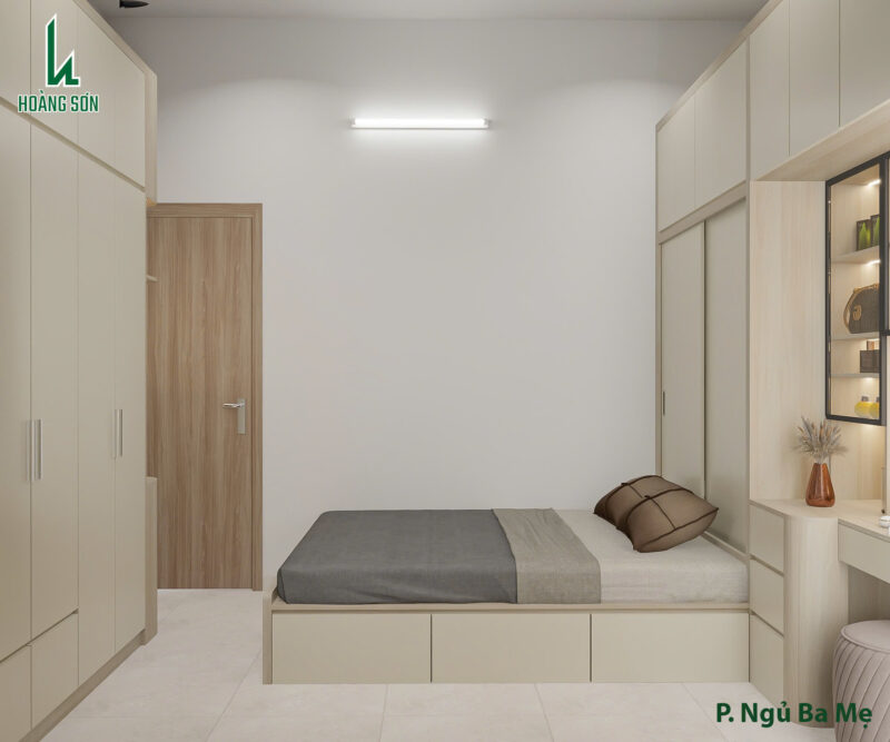 Bàn giao dự án thiết kế phòng ngủ cho nhà chị Nhi 