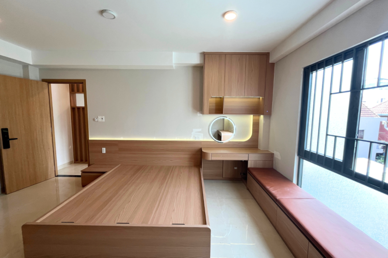 Bàn giao dự án thiết kế  phòng ngủ cho nhà chú Tuấn quận 3 