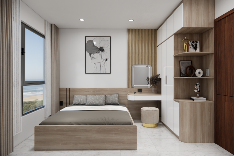 Dự án thiết kế phòng ngủ cho nhà chị Thuý - Bình Dương 