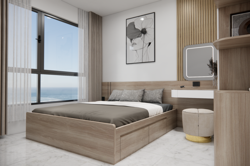 Dự án thiết kếp phòng ngủ cho nhà chị Thuý - Bình Dương