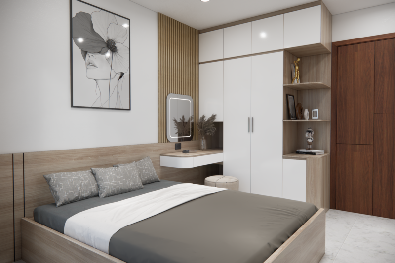 Dự án thiết kế phòng ngủ cho nhà chị Thuý - Bình Dương 