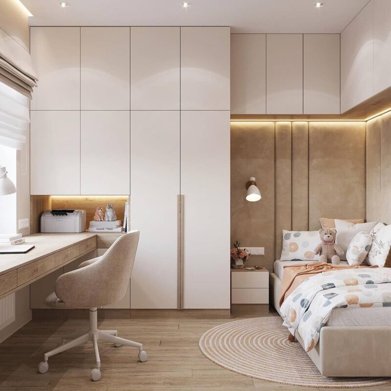Phòng ngủ đẹp 4m2 