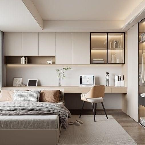 Phòng ngủ đẹp 4m2 