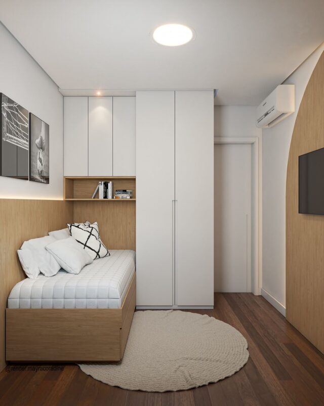 Phòng ngủ đẹp 4m2 