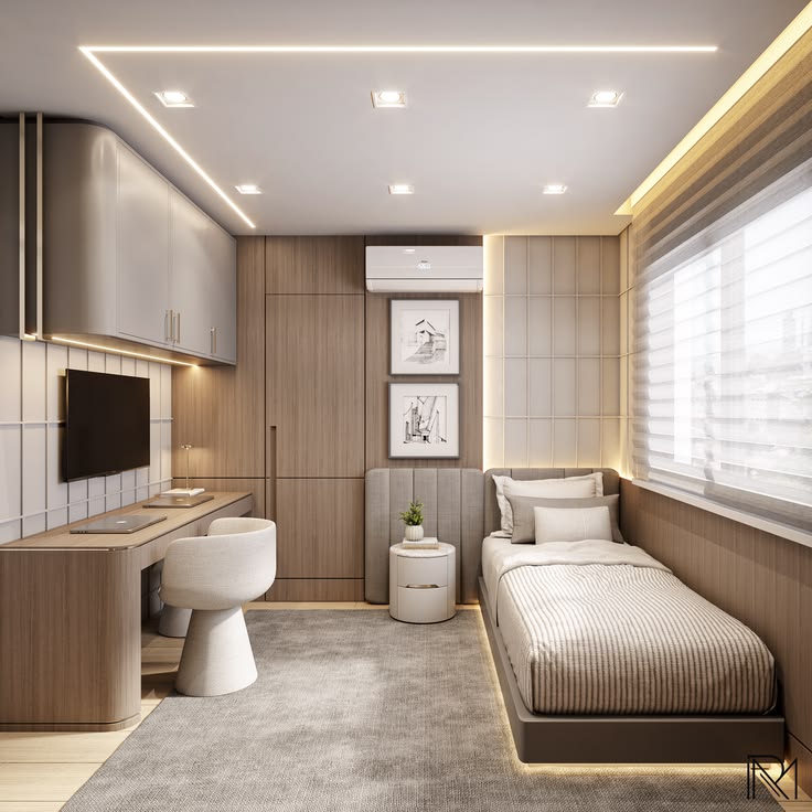 Phòng ngủ đẹp 4m2 