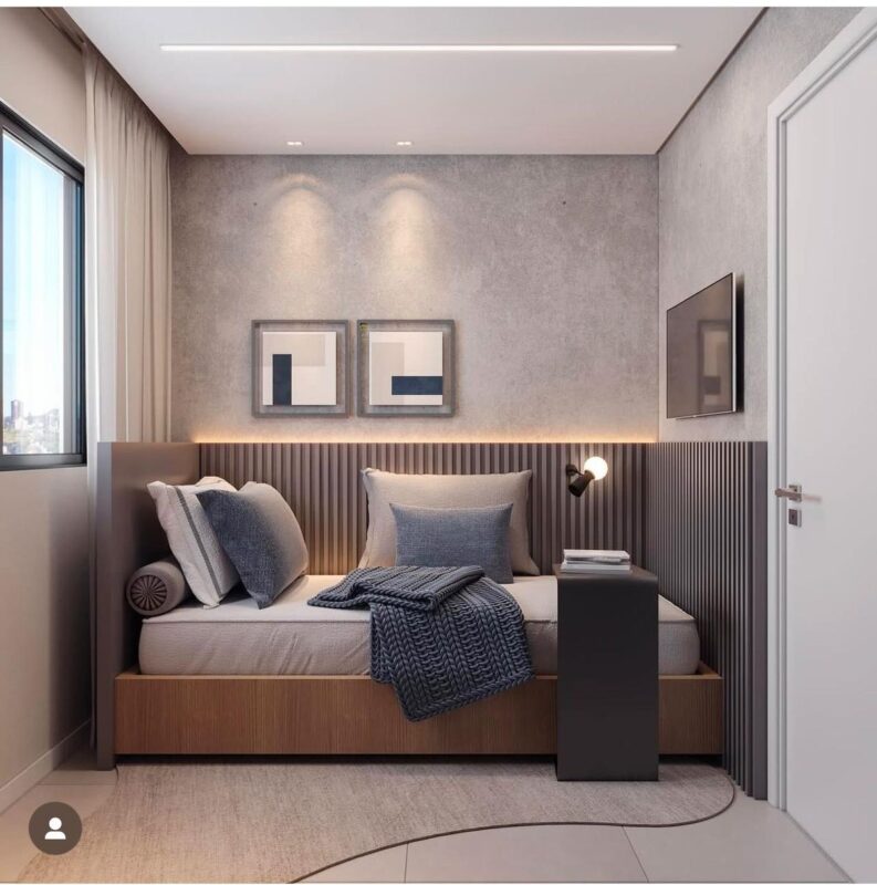 Phòng ngủ đẹp 4m2 