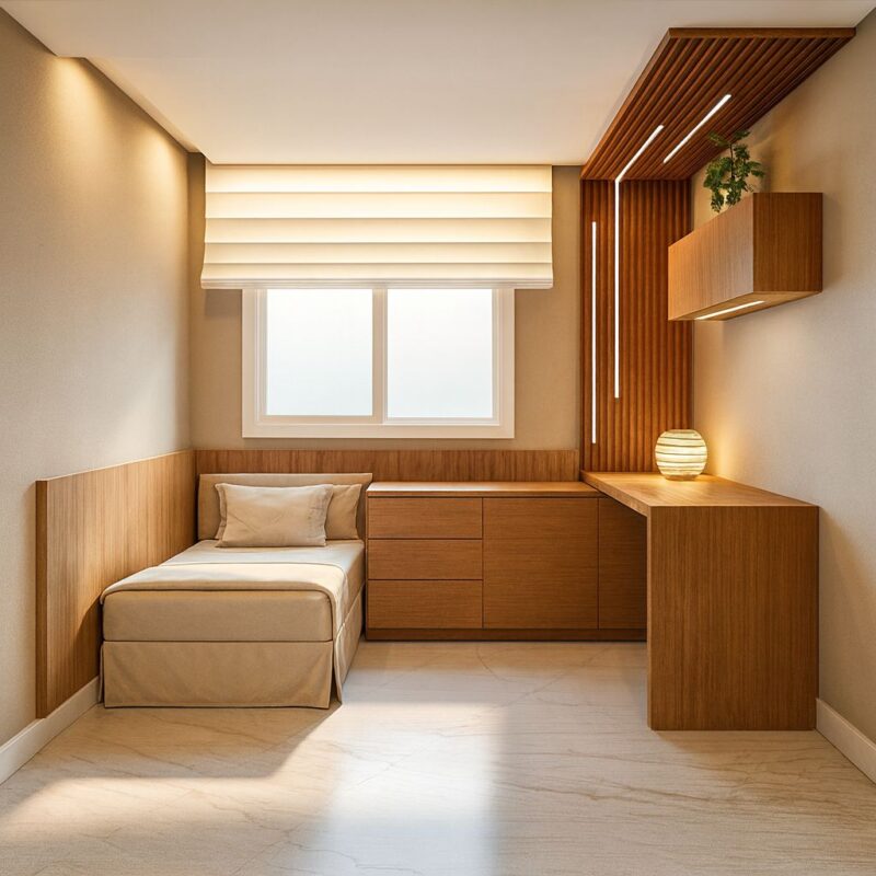 Phòng ngủ đẹp 4m2 