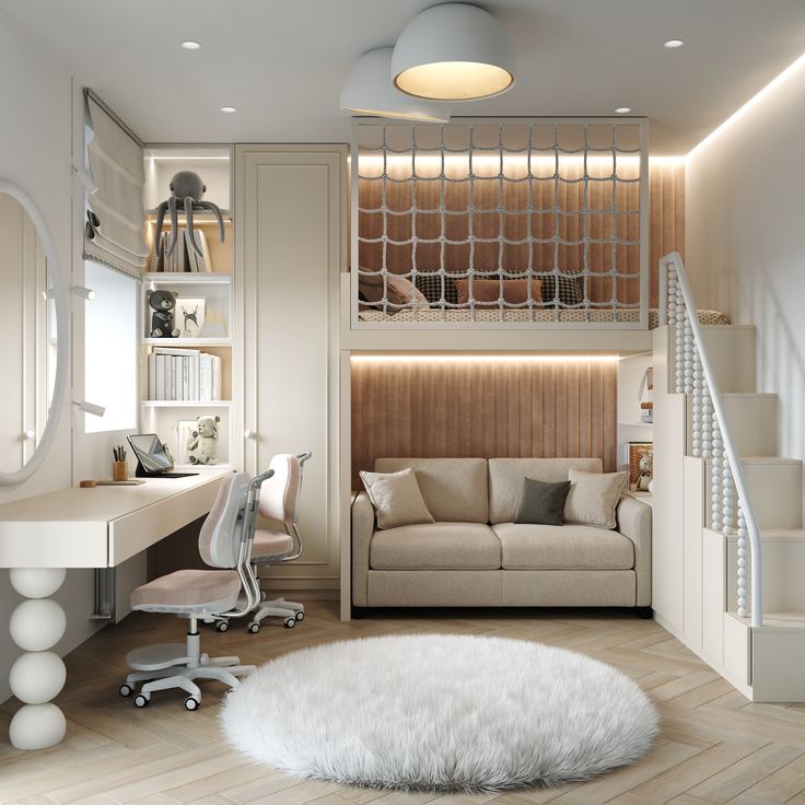 Phòng ngủ đẹp có giường tầng