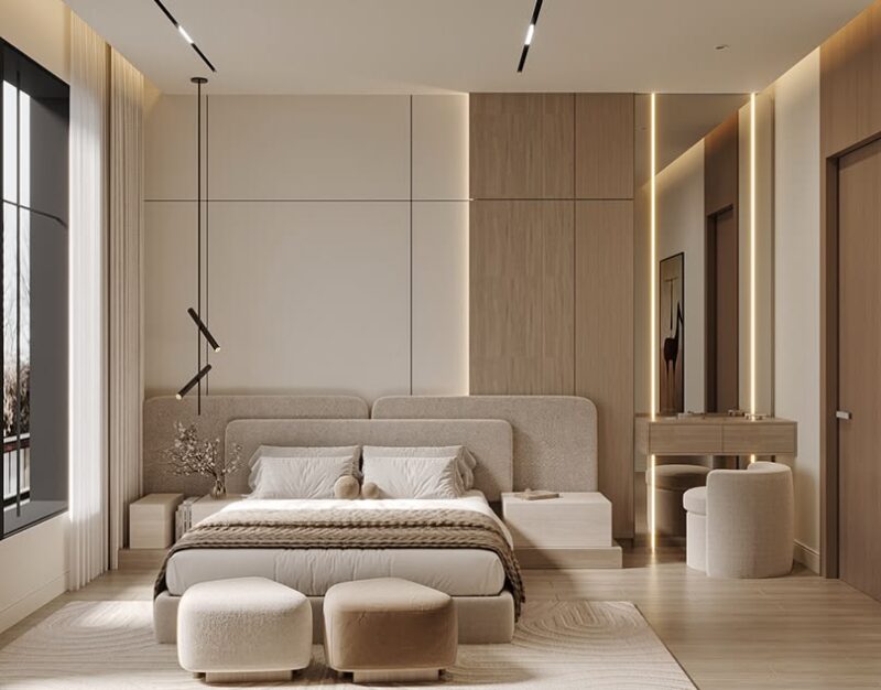 Phòng ngủ đẹp đơn giản 15m2 