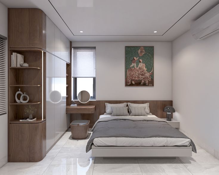 Phòng ngủ đẹp đơn giản 15m2 