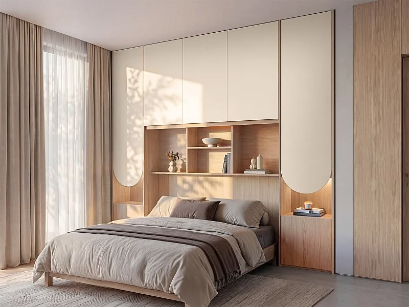 Các mẫu phòng ngủ kiểu Hàn Quốc đơn giản hiện đại và công năng Phòng ngủ kiểu Hàn Quốc